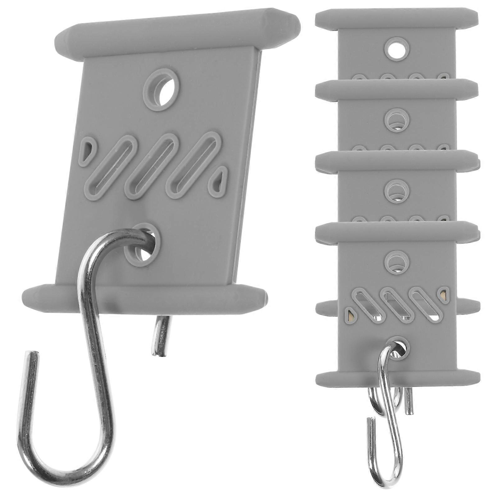 Awning Hooks Rubber Camper Awning Hook for Hanging 10Pcs Grey Durable