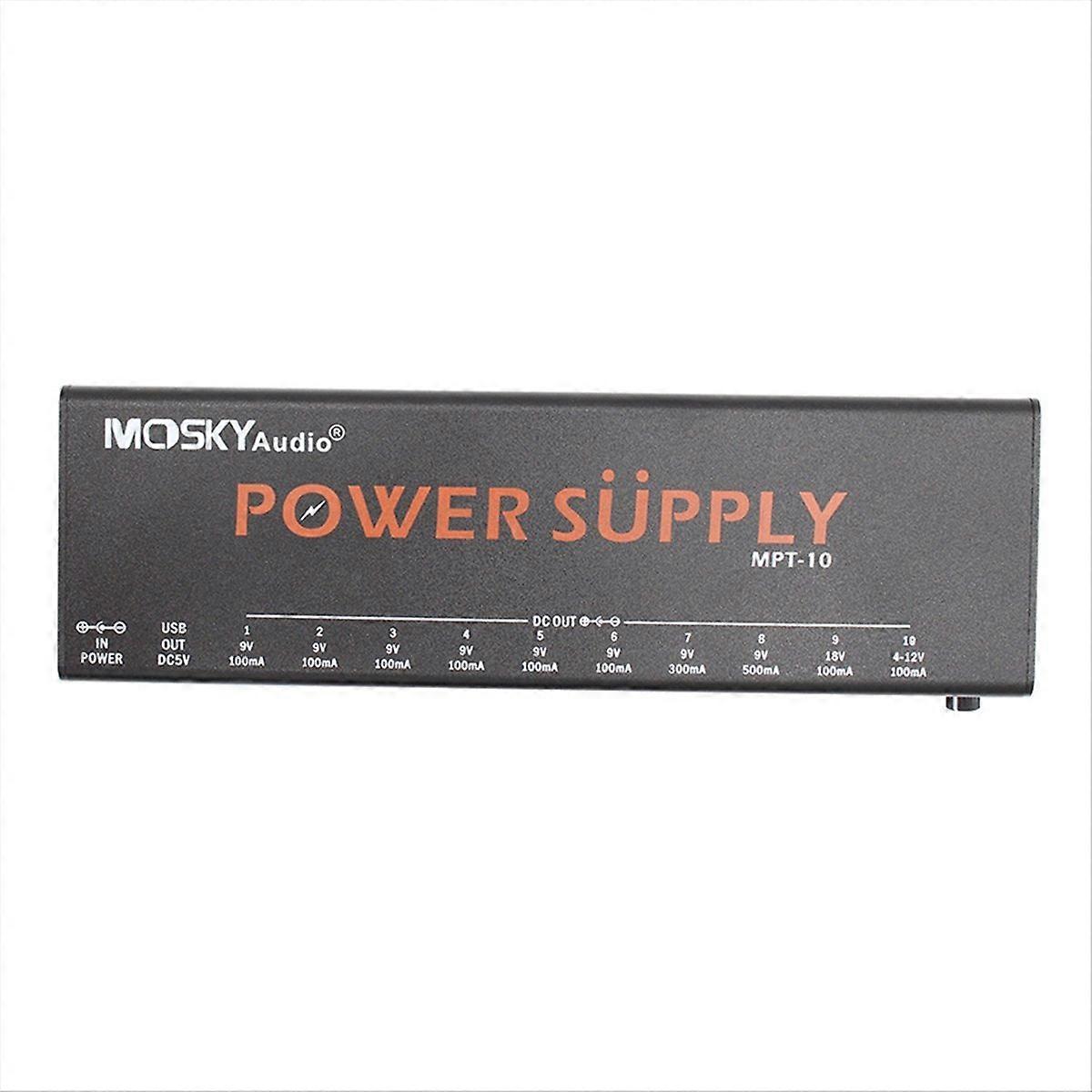  -10 Guitar POWER SUPPLY 10 Isolated DC Outputs,EU-Plug