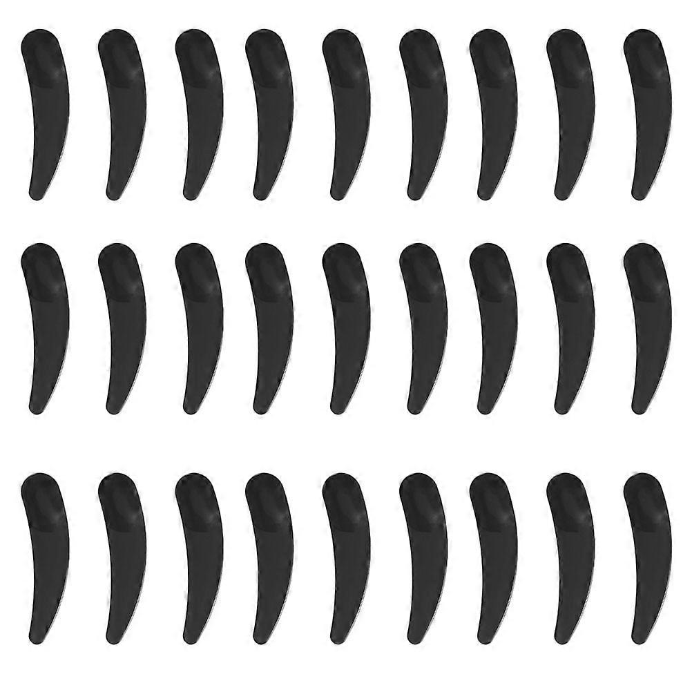 Face Cream Scoop Tools for Cosmetic Application 100Pcs Black Durable PP