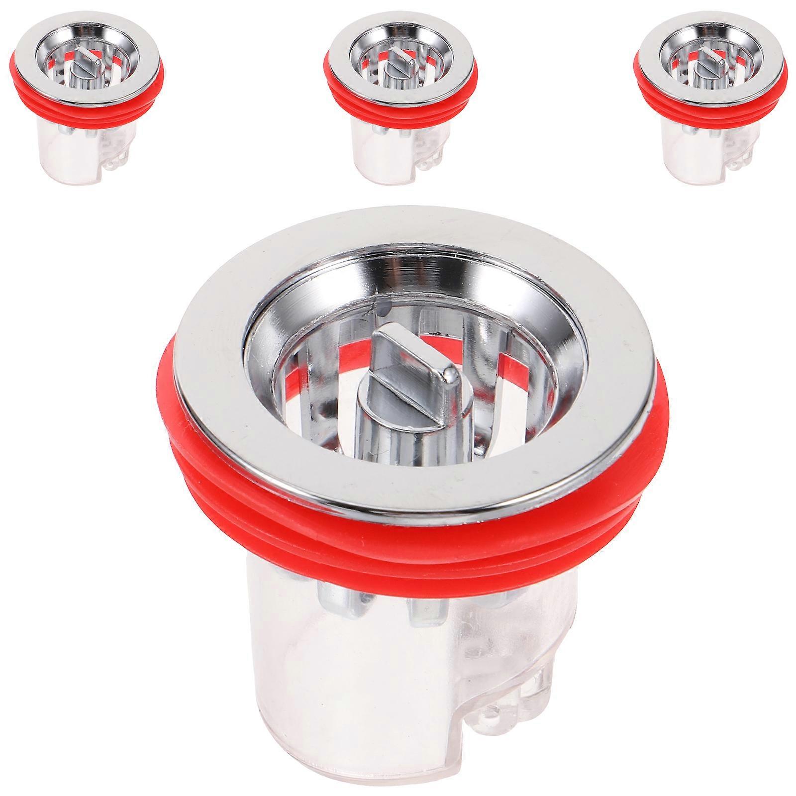 Backflow Preventer Floor Drain Core for Bathroom 4Pcs Convenient Removal