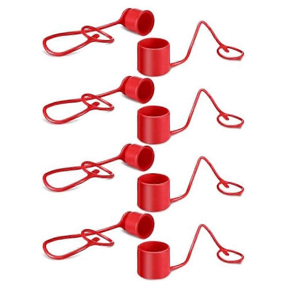 4Sets 1/2Inches Hydraulic Coupler Dust Cap & Plug Covers