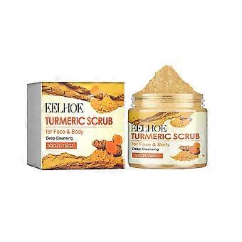 Gurkemeie-skrubb kroppsrensende reparasjon kyllinghud albueleddhud mørk massasje peeling 50g