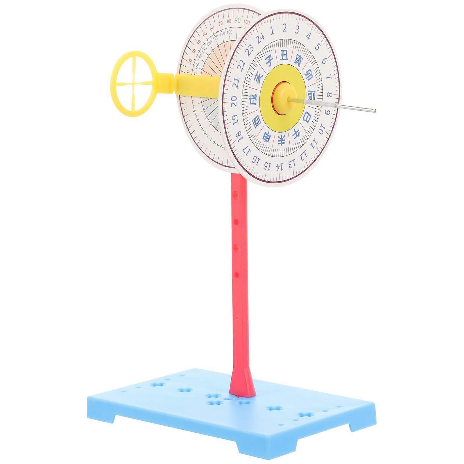 DIY Sundial Kit Educational Solar Time Model BeginnerFriendly STEM Outdoor Learning Tool Random Color