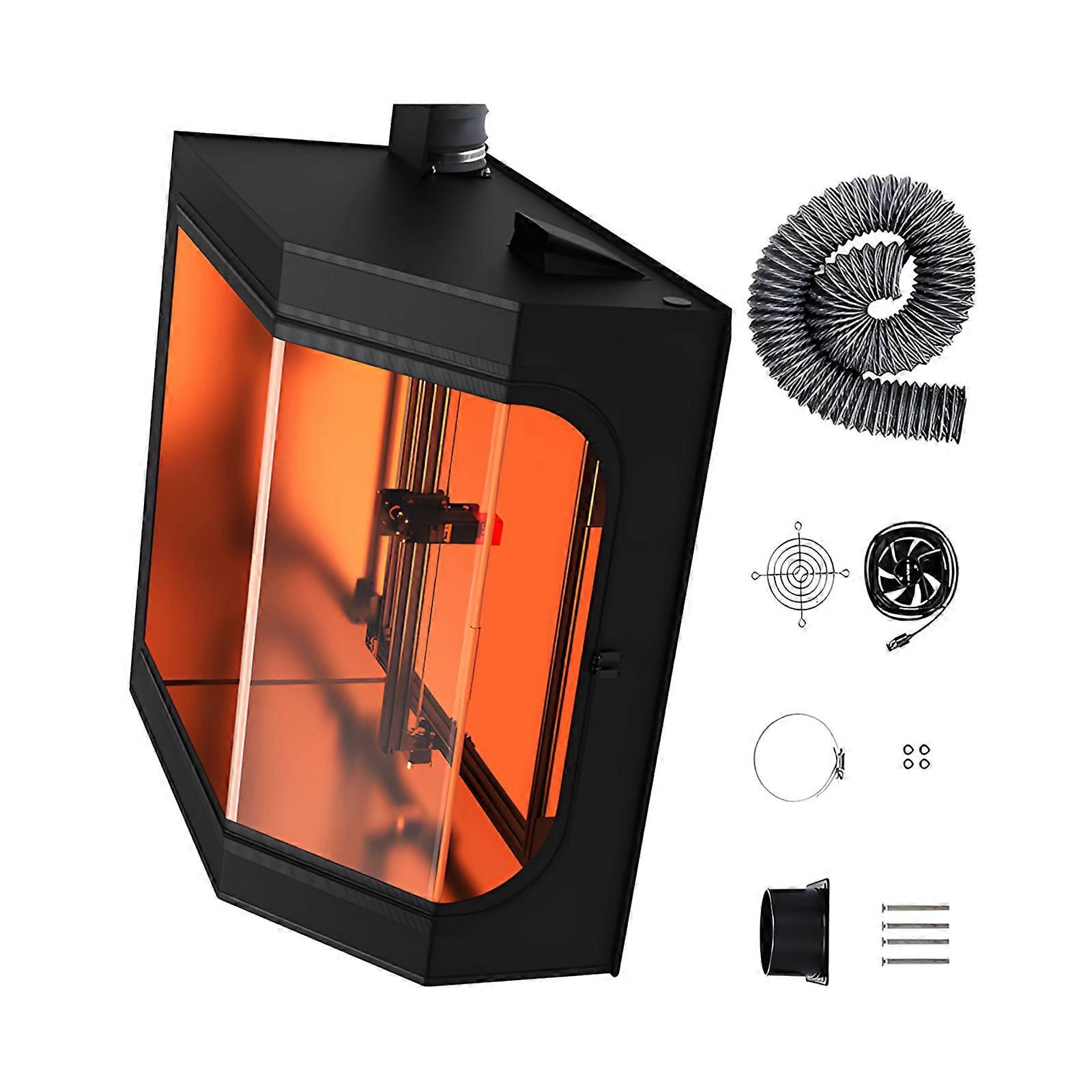 Durable Engraving Equipment Protective Unit Featuring View Panel And Combined Odor Extraction System Multicolor