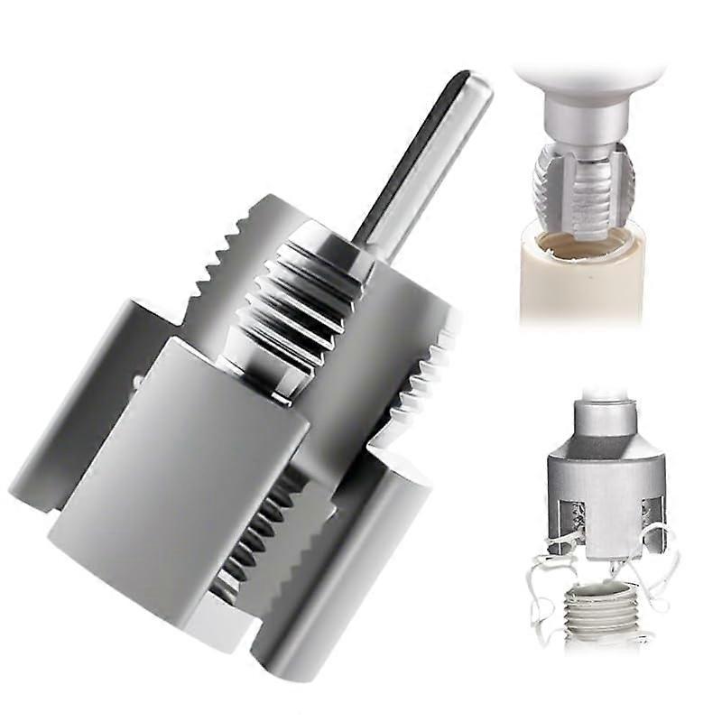 Integrated Pipe Thread Cutting Tool & Wire Opener, Drill-Compatible PVC Threader Kit (3/4"), Compatible with Electric Drill