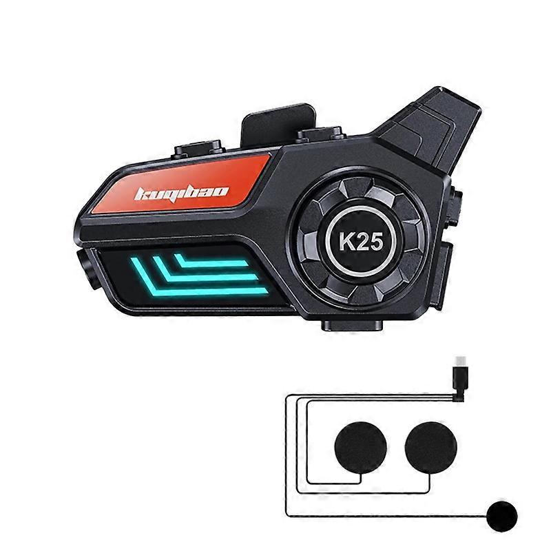KUQIBAO Motorcycle Helmet Waterproof Bluetooth-compatible Headset