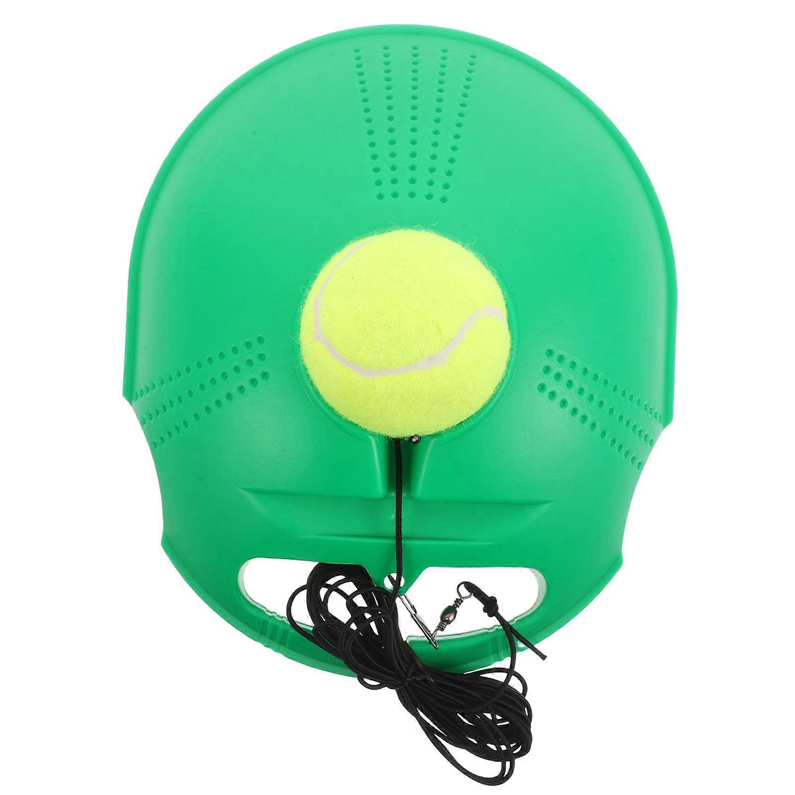 Tennis Trainer Set Solo Practice Equipment with Base and Elastic String 2Sets