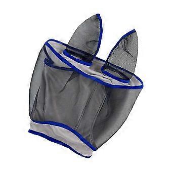 Atmungsaktive, verstellbare Gesichtsmaske aus feinem Netzgewebe, Pferdekopfschutz, Augenschutz, bequeme, schnelltrocknende Pferdemaske