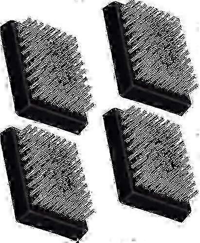Universal grill brush heads 4 pack, cordless and replaceable