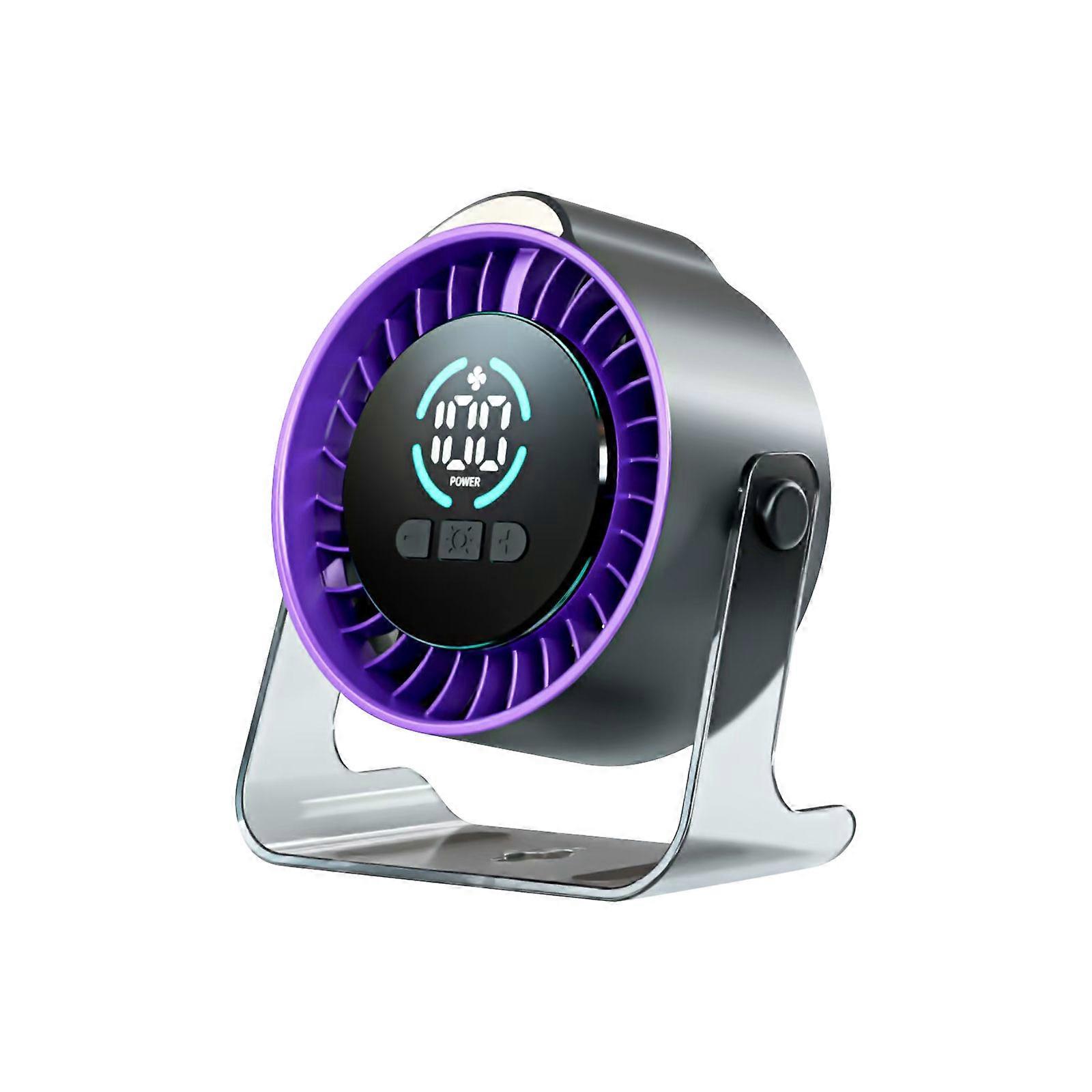 Adjustable Speed USB Operated Desktop Fan Very Quiet Motor Ideal For Work Study  Black