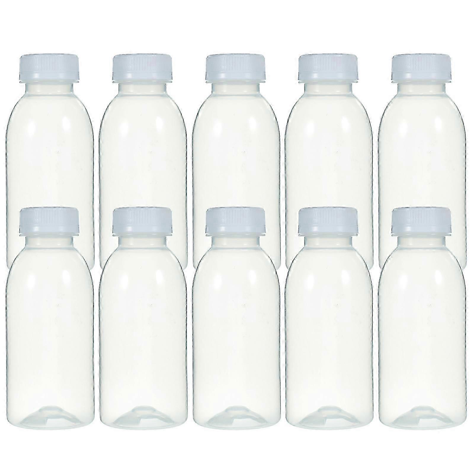Drinking Milk Bottle Plastic Heat Resisting for Drinking 10Pcs