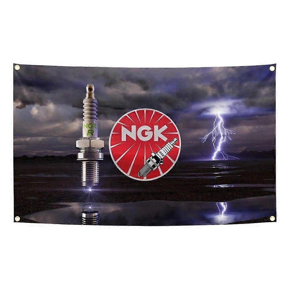 NGKs tennplugger bilflaggbanner VQ0912