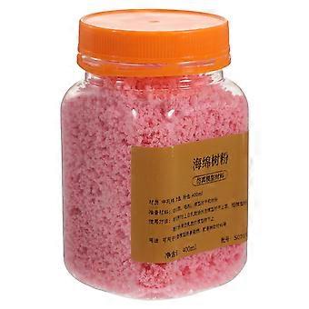1 flaske kjole træ pulvere blomst græs dressing scatter flok DIY materialer 400ml pink