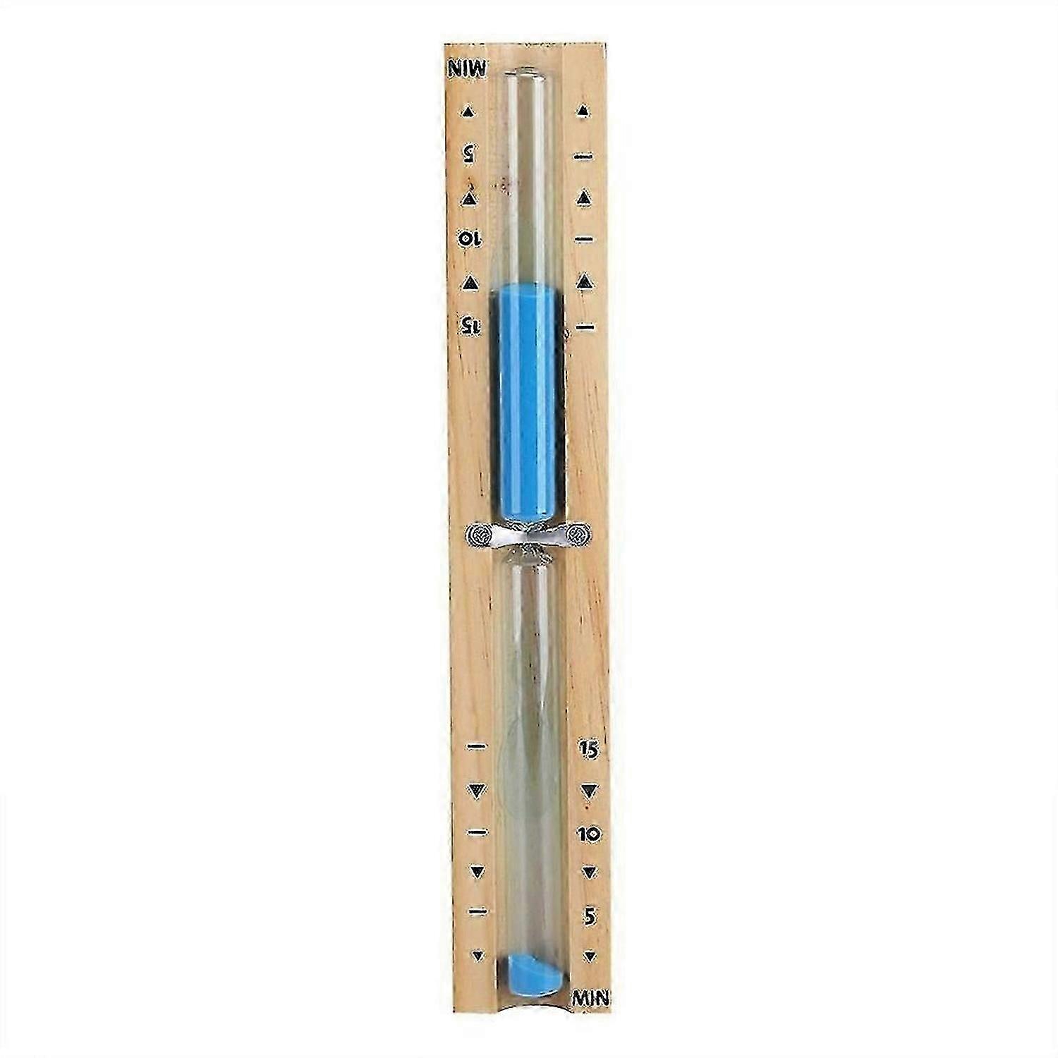 15 Minute Timer Sauna Hourglass Wall Rotating Sand Timer Countdown Clock 15 Minute (Blue)