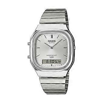 CASIO VINTAGE EDGY ROUNDED SQUARE - SILVER