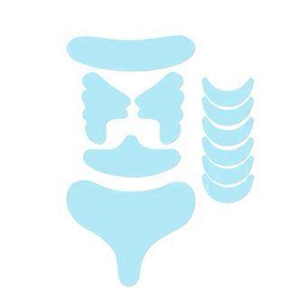 2026 Best Reusable Silicone Forehead Wrinkle Pads 11Piece Set For Overnight Use And Expression Line Care Multicolor