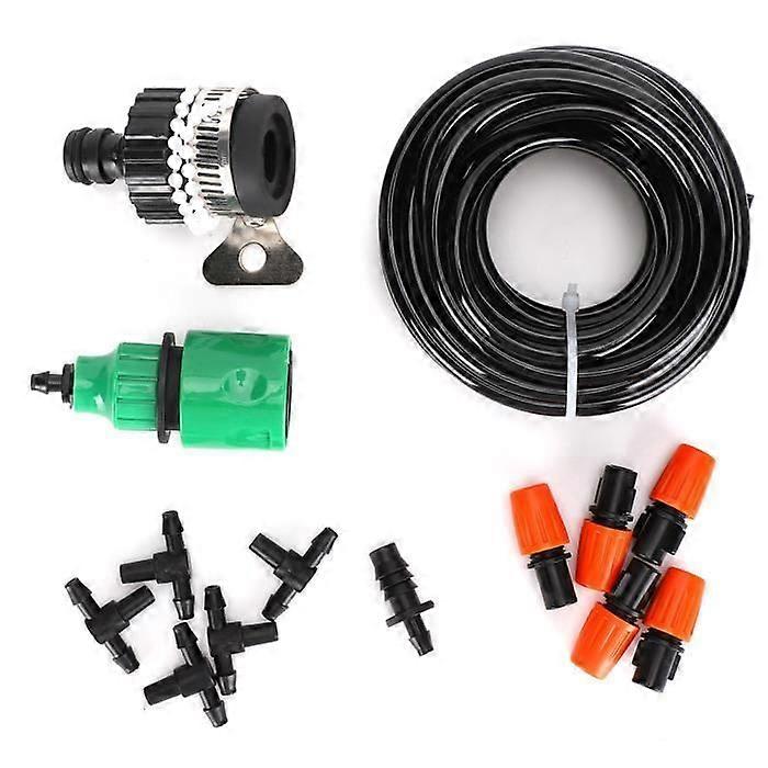 High-quality plastic drip irrigation kit for garden watering.