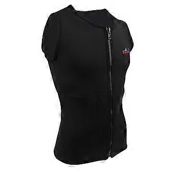XXL Herre 2mm Sort Neopren Våddragt Vest Front Lynlås Top til Dykning og Surfing