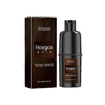 Brown Hair Shampoo 100ml, Gentle Non-Irritating DIY Hair Color, Long-Lasting Easy-to-Apply