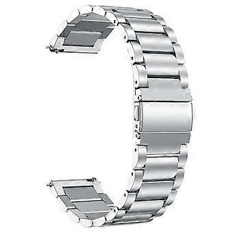For Garmin Vivoactive 4 Replacement Strap 22mm 3-Bead 316L Stainless Steel Smartwatch Band