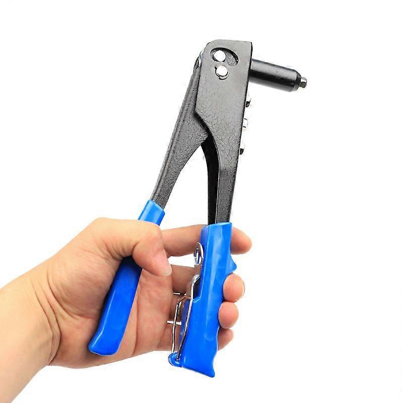 Rivet pliers, manual riveter, riveter, rivet nut, 4 replaceable nozzles