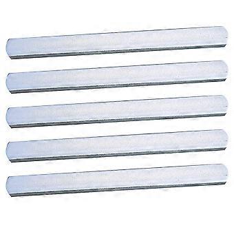 Running Weighted Bar Steel Plates for Exercising Use 5Pcs Silver Steel Plates
