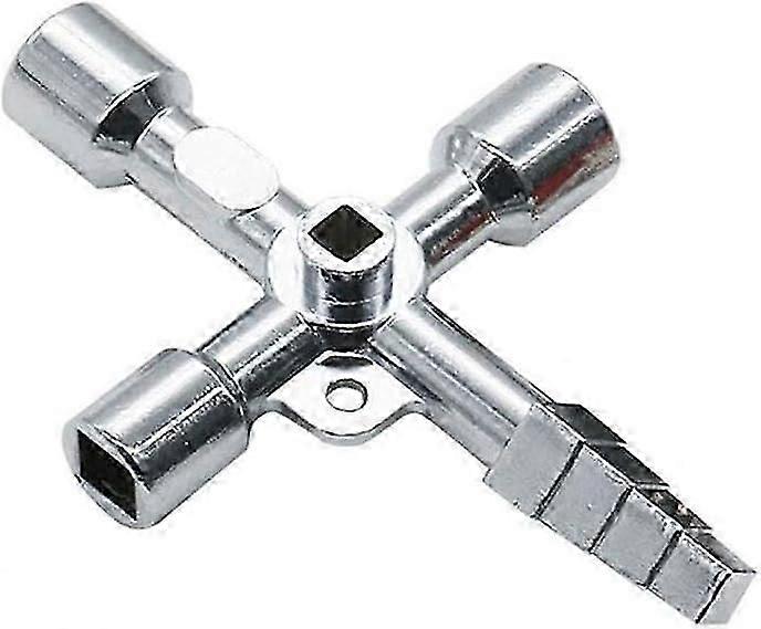 Universal Key with 5 Profiles, Triangular Key, Square Key, Switch Cabinet Key, Universal Key for Cabinets and Locking Systems
