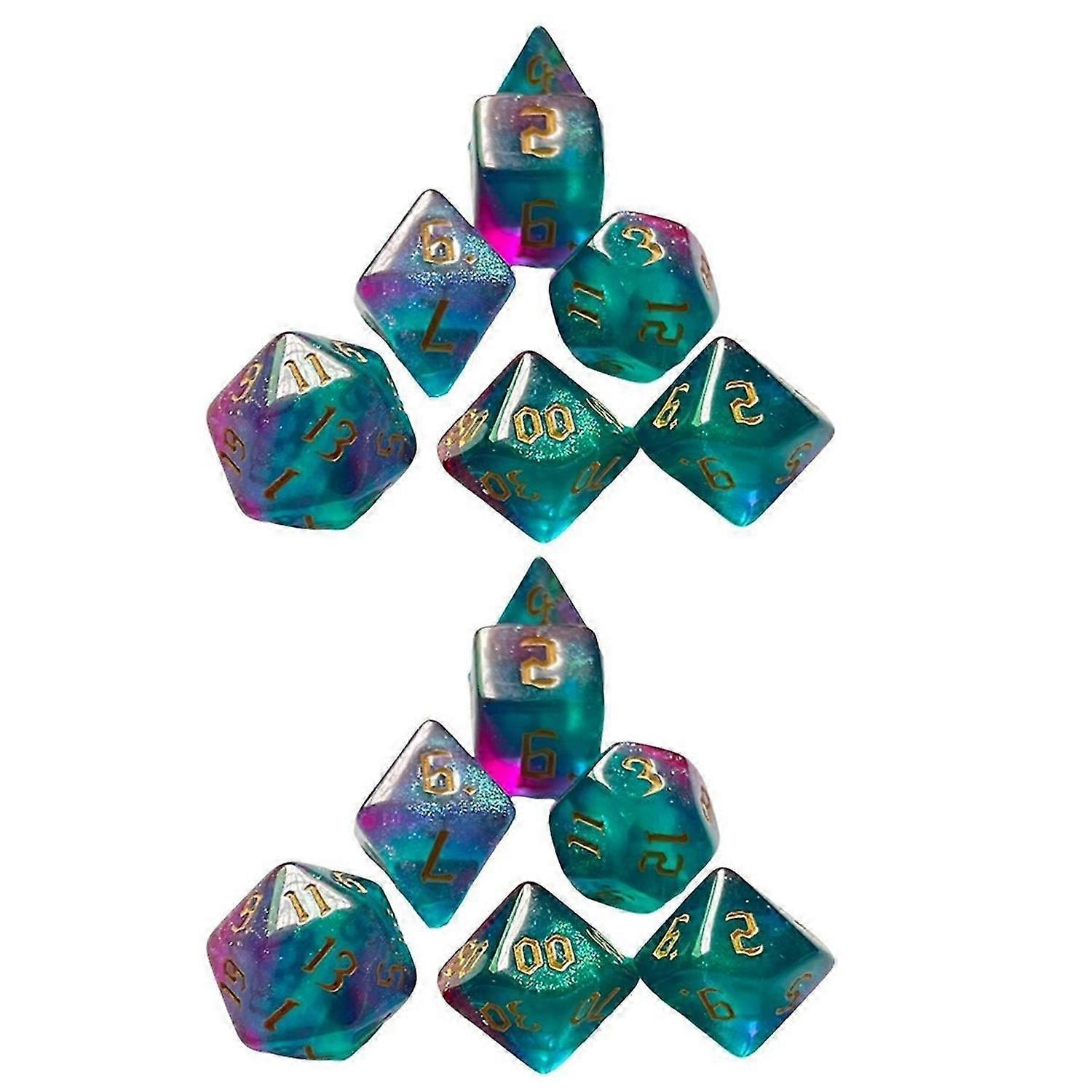 Two-Color Set Multi-Sided Digital Dice Dragon & Dungeon Game