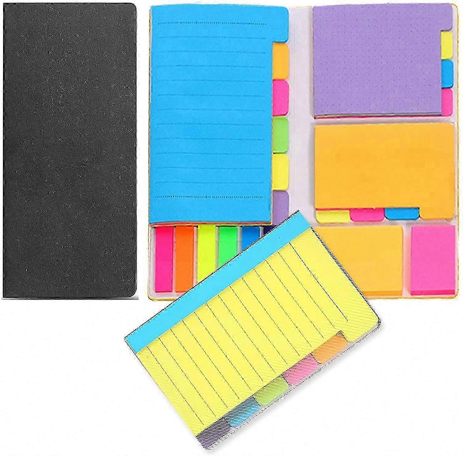 Prioritization Self-Stick Tab Notepads, 2-Pack Multicolor Sticky Notes