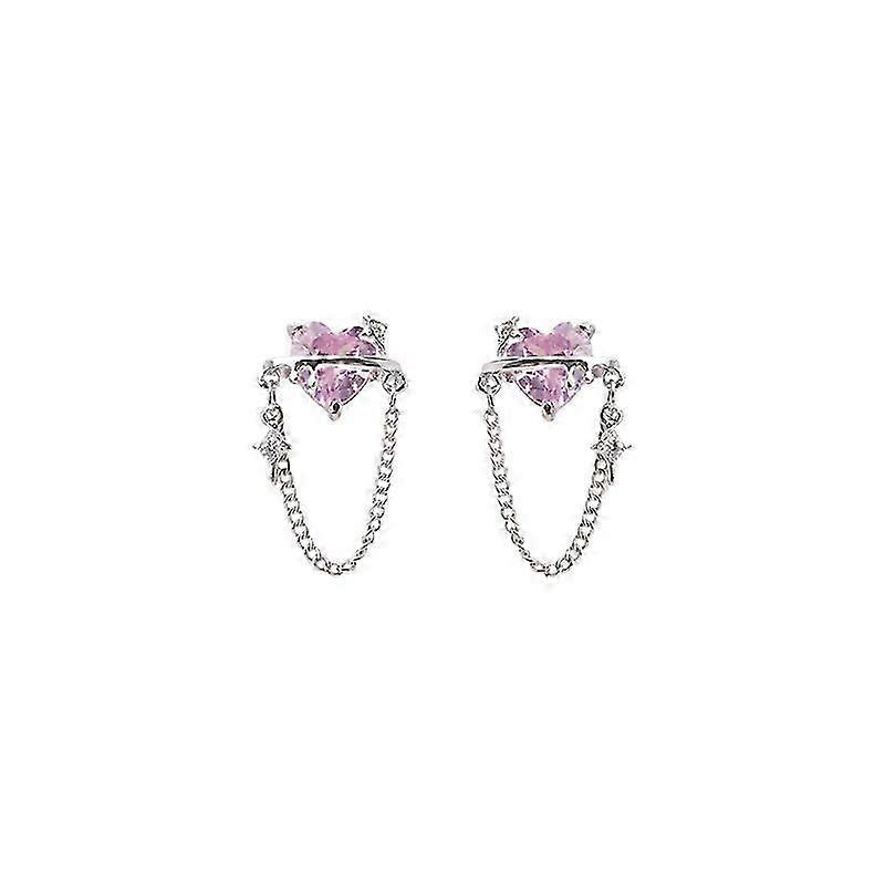 Pink Heart Earring