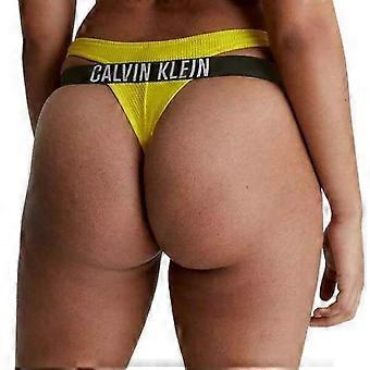 Calvin Klein dames geribbelde bikinibroek met dubbele tailledetail