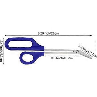 2 PACK Teennagelknipper met lange steel Schaar voor senioren, teennagelriemschaar Tondeuse Teennagelknipper Roestvrijstalen schaar voor zwangere vrouwen
