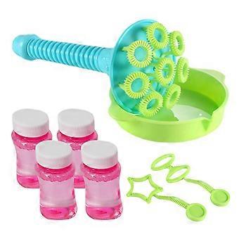 Kids Trumpet Bubble Blower with Bubble Solution for Outdoor Play