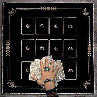 Velvetss Tarots Reading Cloth Occult Symbols Artistic Velvets Divination Mats Spiritual Practice Accessory B 75x75cm