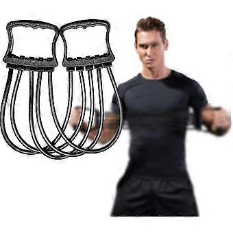 Brust-Expander, Übung Widerstandsbänder für Brust Arm Beine Schulter Rücken Muskeln Training, mit 5 abnehmbaren Seilen, Fitness Training Set für Pilates P