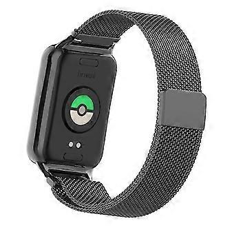 Type K For Xiaomi Smart Band 8 Pro Magnetic Band Stainless Steel Milanese Watch Strap with Connector