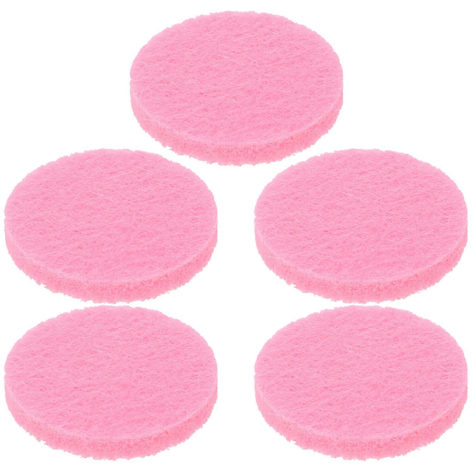Aromatherapy Refill Pads Cotton Diffuser Pads for 100Pcs Pink Round Replacement