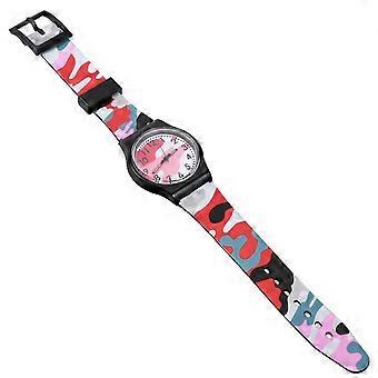 Hübsche Kinderuhr, Camouflage-Armbanduhr für Kinder, 1 Stück, PVC-Material