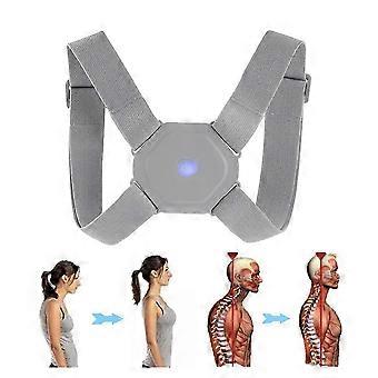 Electric Posture Corrector Back Brace with Lumbar Vibration Massager Spine Stretcher Deck Belt