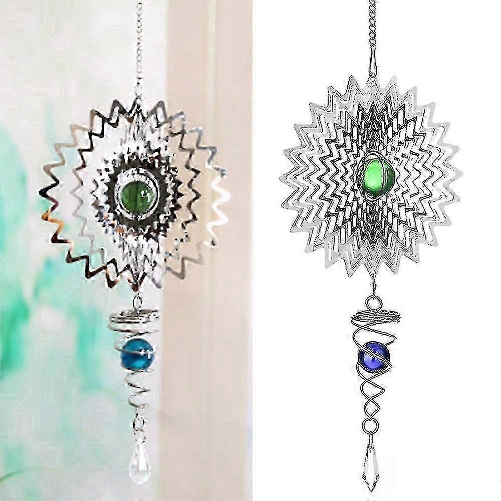 Polished Stainless Rotating Wind Chime
