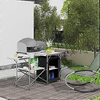 Camping cabinet - Camping kitchen - Camping cooking unit - Cooking table - BBQ table - Cooking storage.