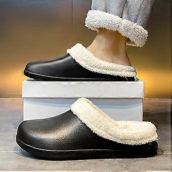 Winterse katoenen slippers voor heren, pluche slippers, warme schoenen voor binnen en buiten, voor mannen en vrouwen, voor thuis en de slaapkamer, katoenen slippers, grote maten 46 47