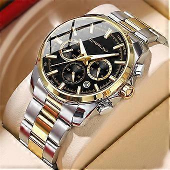 CRRJU 2316Stylish and simple men's casual wristwatch with steel band, multifunctional business personality watch