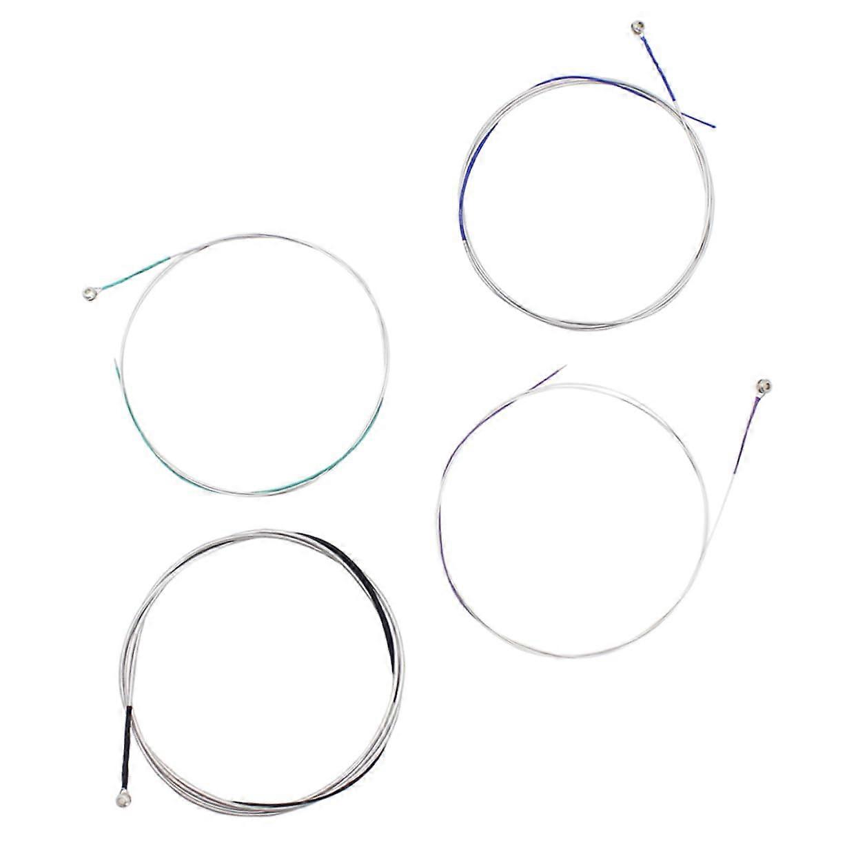 Professional Silver Nylon Cello Strings Set 4pcs Warm Clear Tone Complete Replacement Set