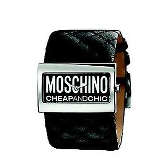 Moschino Time for Fashion Watch for Women Analog Quartz with Cowhide Bracelet MW0013