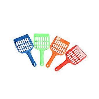 Cat Litter Scoop Plastic Long Handle for Cleaning Use 4Pcs Kitten Litter