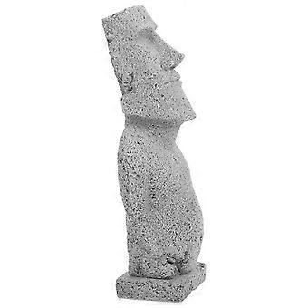Sandstone Moai Statue Fish Tank Decor for Decor 2Pcs Grey Sculpture