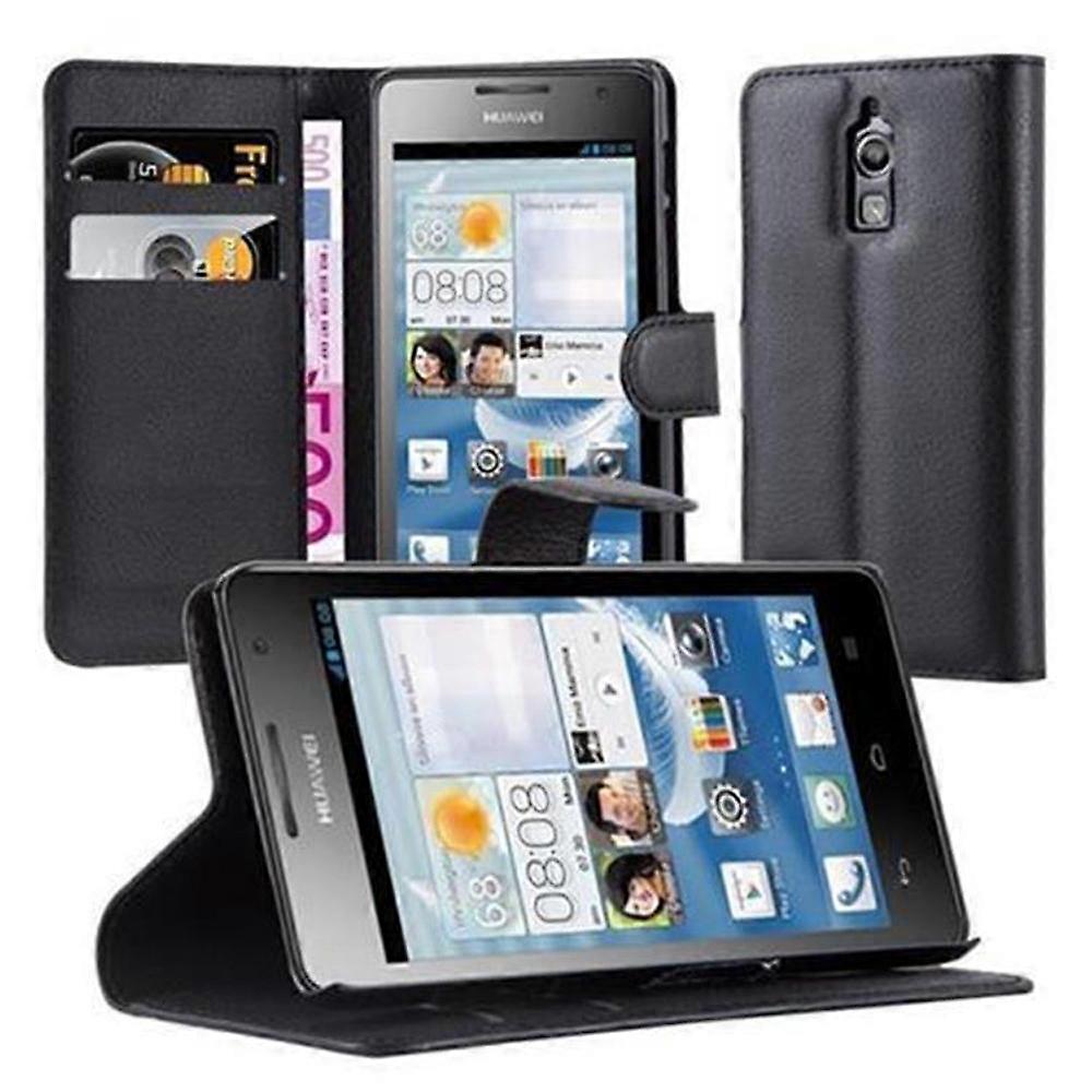 Case compatible with Huawei ASCEND G526 - Protective case with card slots and stand function