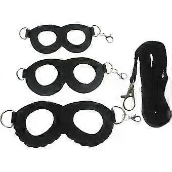 Black Stainless Steel Sugar Glider Walking Leash with Lightweight Convenient Carry Design, Adjustable Small Pet Traction Rope for Outdoor Use