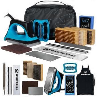 Snowboard- en ski-tuning-set, inclusief ijzer en borstels